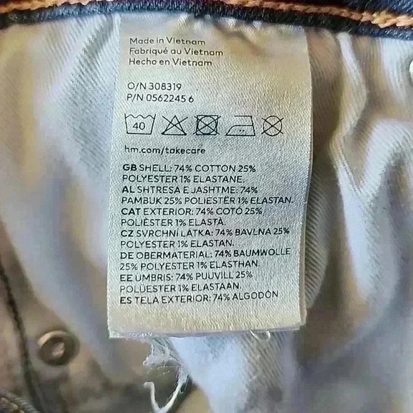 H&M Denim Jeans sz 2 - Picture 4 of 4